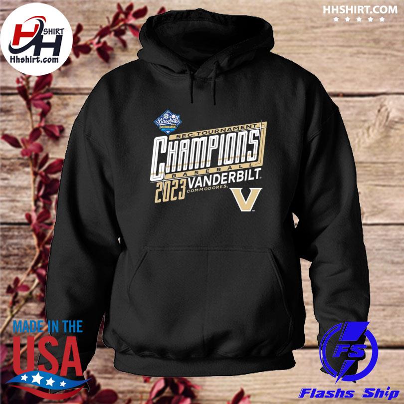Vanderbilt university baseball 2023 sec tournament champions s hoodie