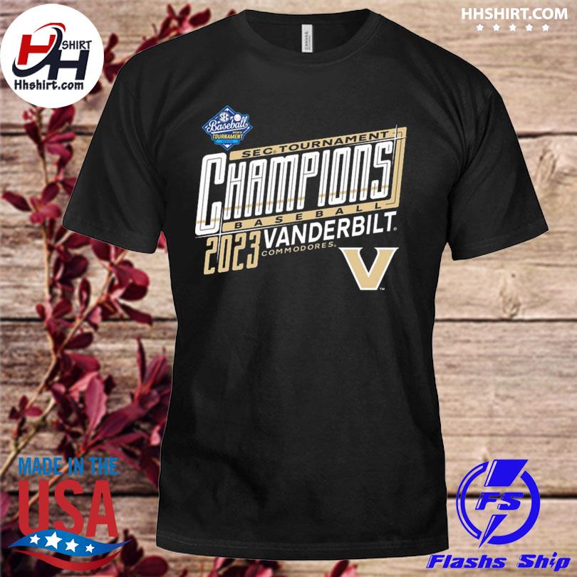 Vanderbilt university baseball 2023 sec tournament champions shirt