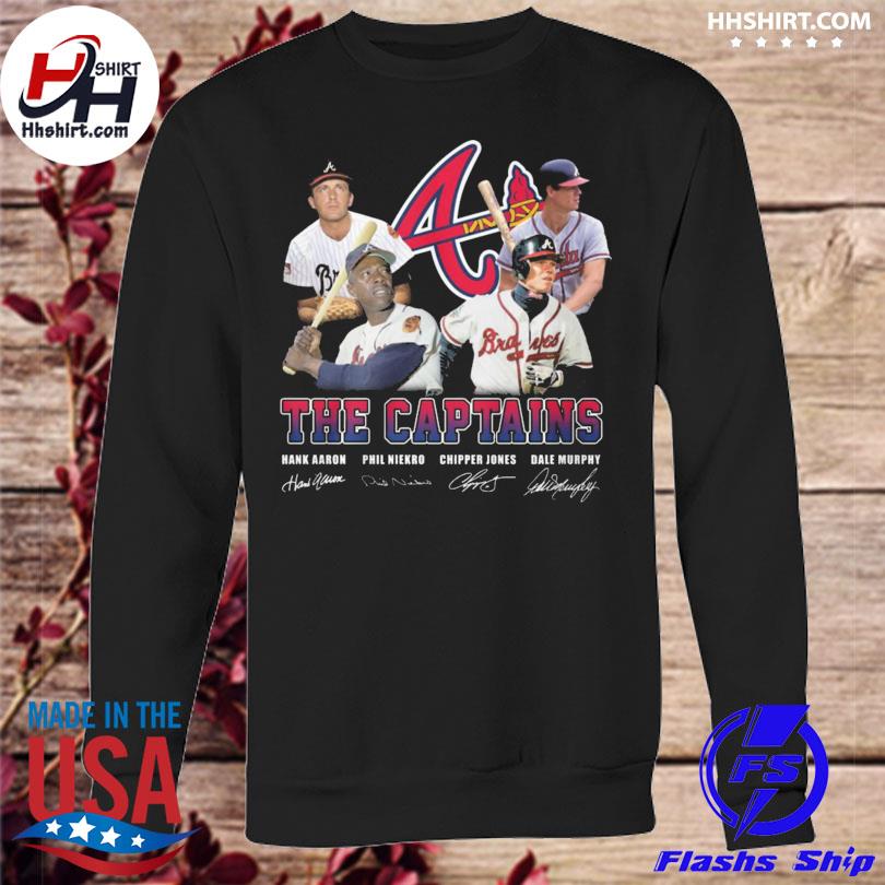 Official Atlanta Braves The Captains Hank Aaron Phil Niekro