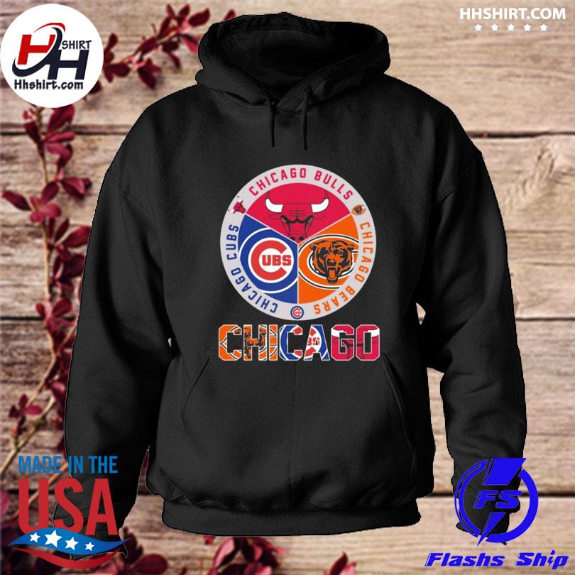 Chicago Bears Chicago Bulls Chicago Cubs 2023 logo shirt, hoodie