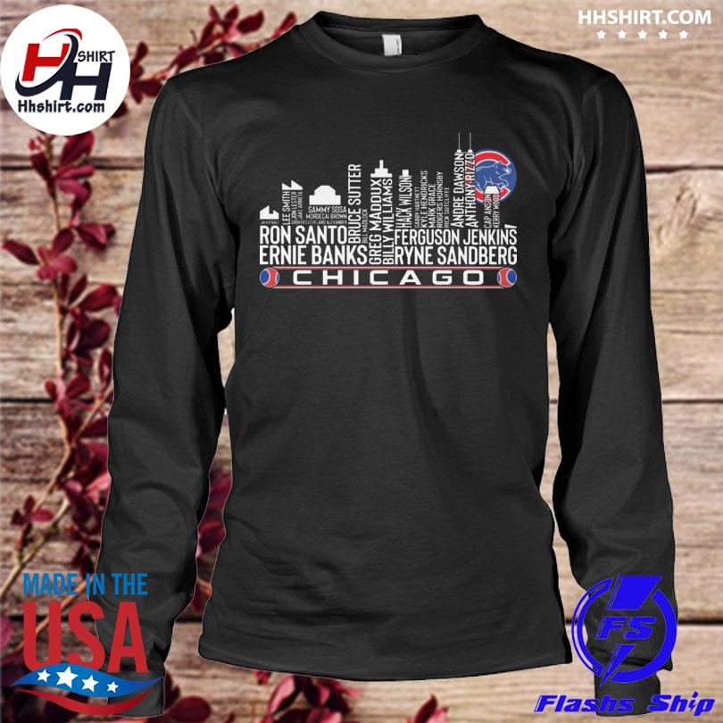 Chicago cubs city ron santo ernie banks 2023 shirt, hoodie, sweater, long  sleeve and tank top