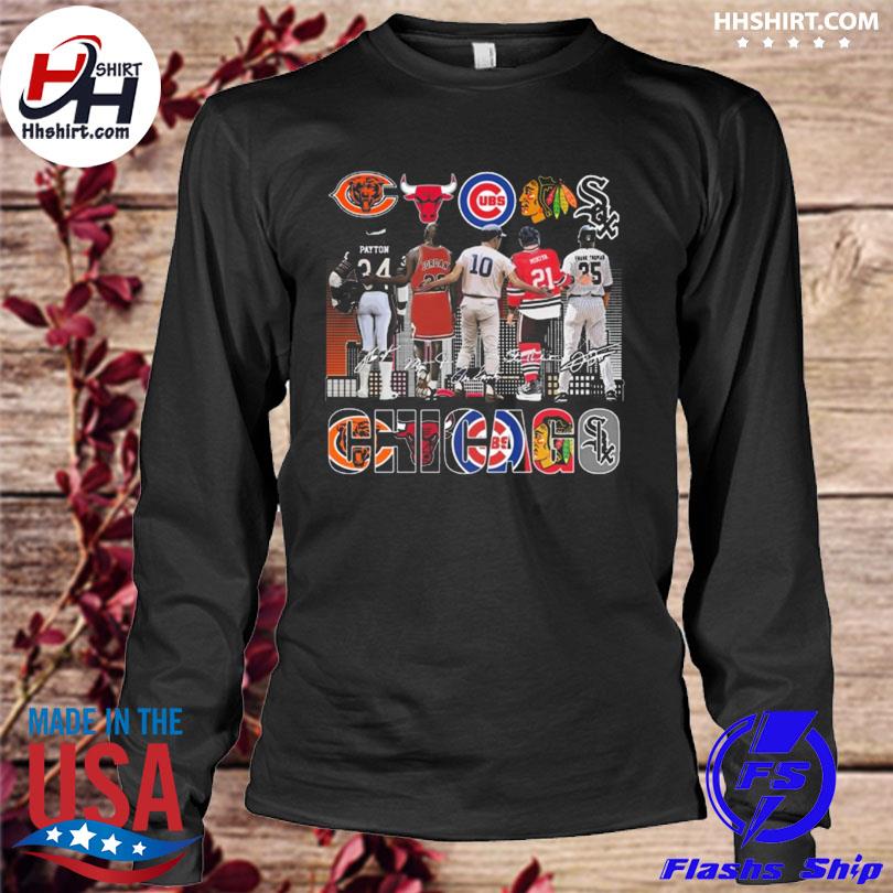 Chicago payton Jordan ron santo mikiya and thomas skyline signatures 2023  shirt, hoodie, sweater, long sleeve and tank top