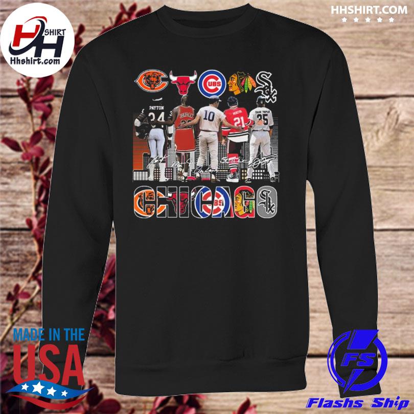 Chicago sport teams Ron Santo and Michael Jordan and Payton signatures shirt,  hoodie, sweater, long sleeve and tank top