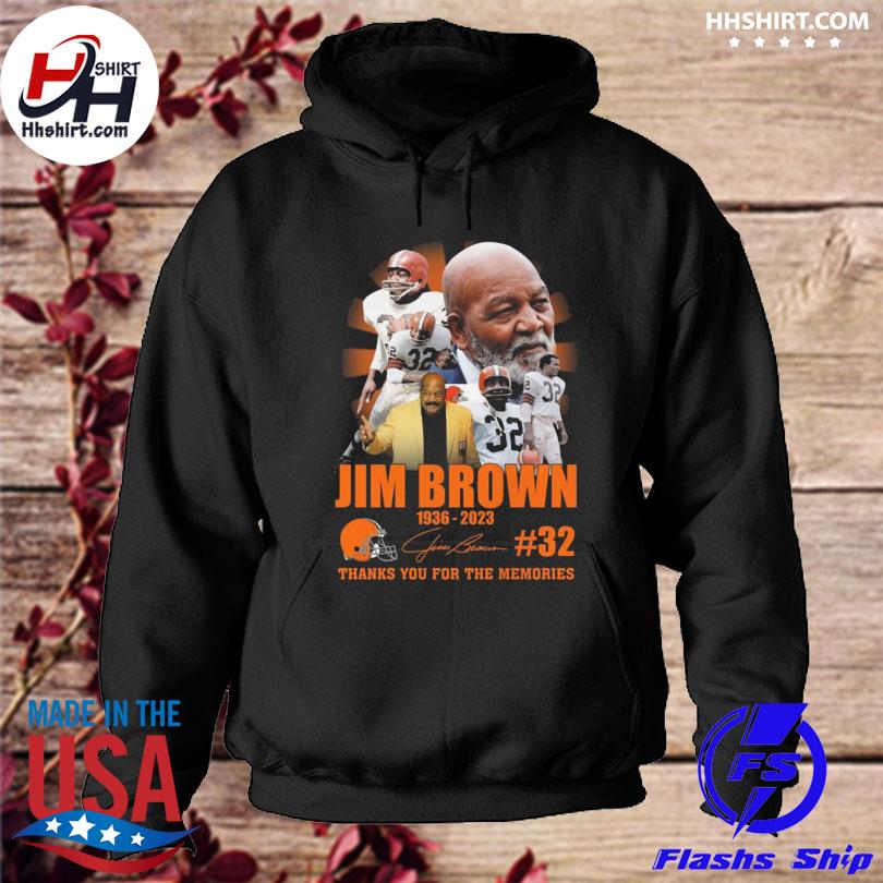 Jim Brown 1936-2023 Cleveland Browns 32 Thank You T-Shirt, hoodie, sweater,  long sleeve and tank top