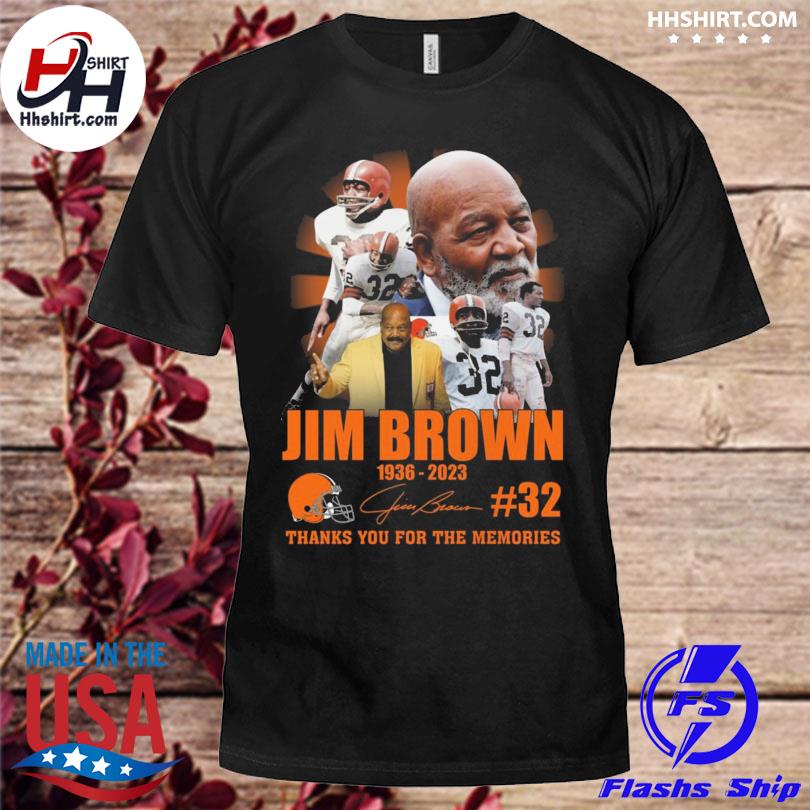 Jim Brown 1936-2023 Cleveland Browns 32 Thank You T-Shirt, hoodie, sweater,  long sleeve and tank top