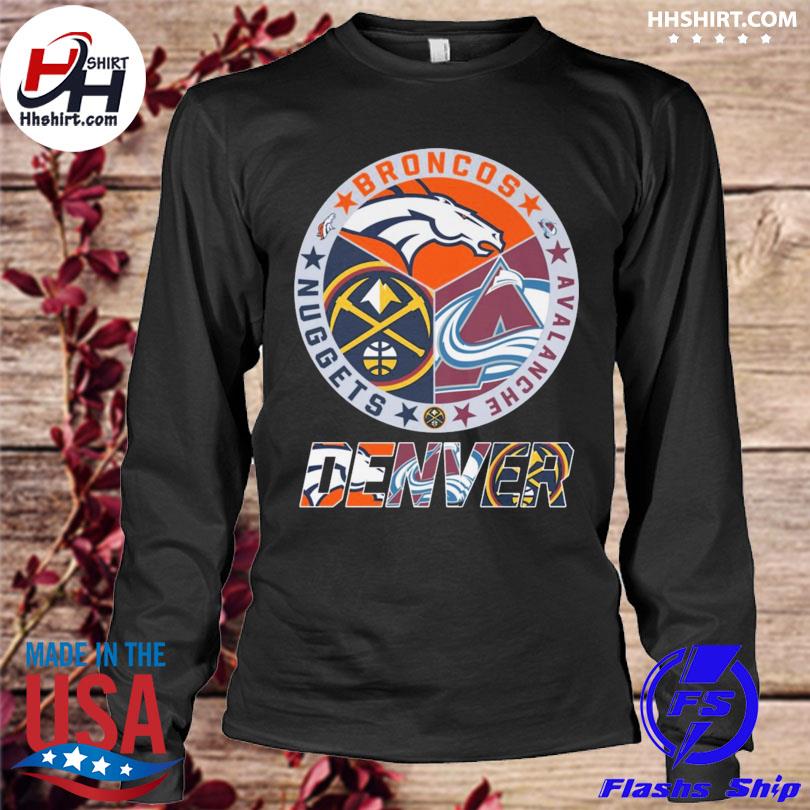 Denver Broncos Colorado Avalanche Denver Nuggets Championship logo 2023  shirt, hoodie, sweater, long sleeve and tank top