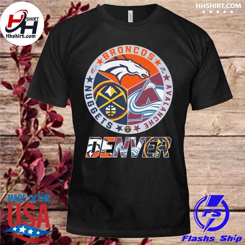 Denver Broncos Colorado Avalanche Denver Nuggets Championship logo 2023  shirt, hoodie, sweater, long sleeve and tank top