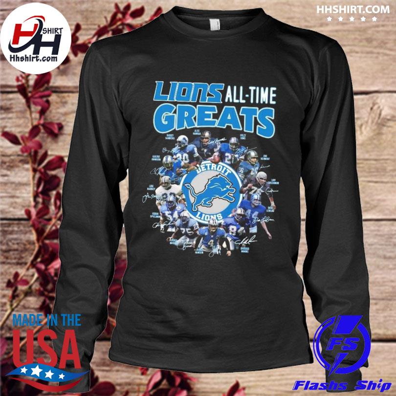 Detroit Lions Members All-Time Greats T-Shirt - TeeNavi