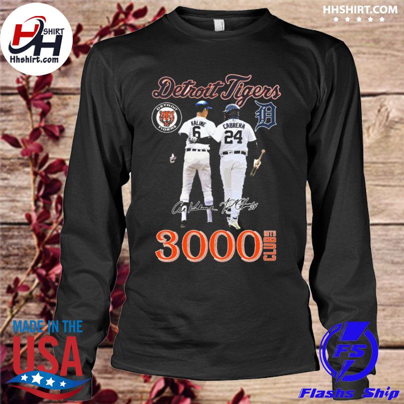 Detroit Tigers 3000 Hits Club Kaline And Cabrera T Shirt - Growkoc