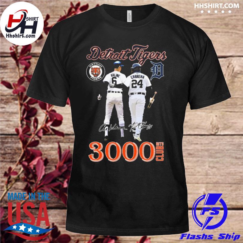 Detroit Tigers 3000 Hits Club Kaline And Cabrera T Shirt - Growkoc