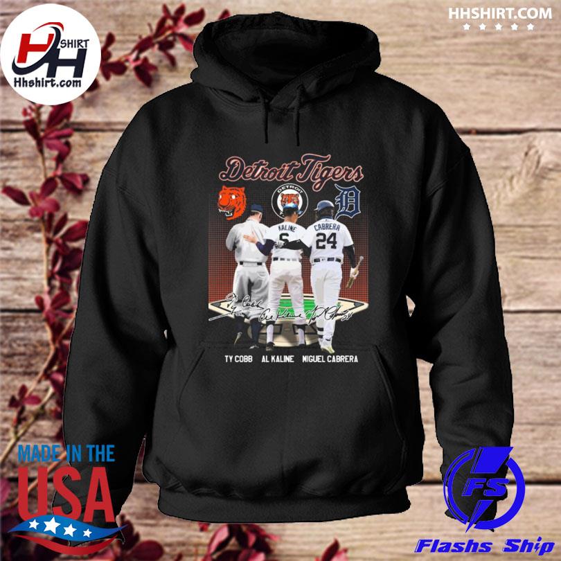 Detroit Tiger Ty Cobb Al Kaline Miguel Cabrera shirt, hoodie, sweater, long  sleeve and tank top
