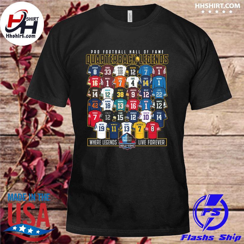 Pro Football Hall Fame: QUARTERBACK LEGENDS Tee Shirt -, Adult