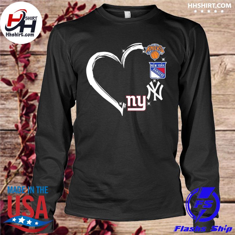 New York Yankees Giants Knicks Rangers Logo Shirt