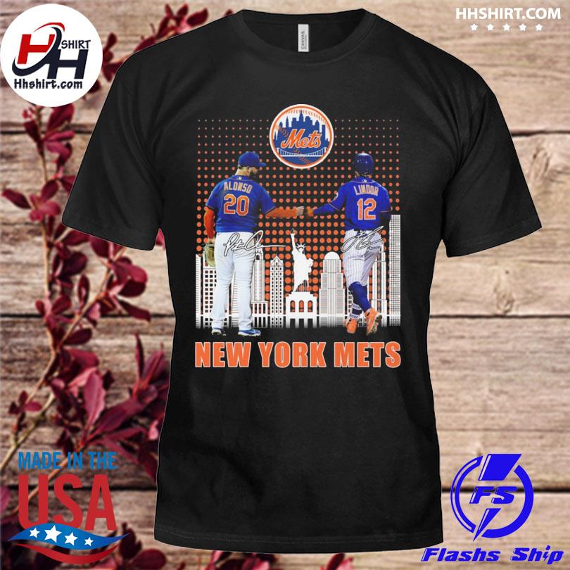 New york mets pete alonso and francisco lindor skyline signatures 2023 shirt,  hoodie, longsleeve tee, sweater