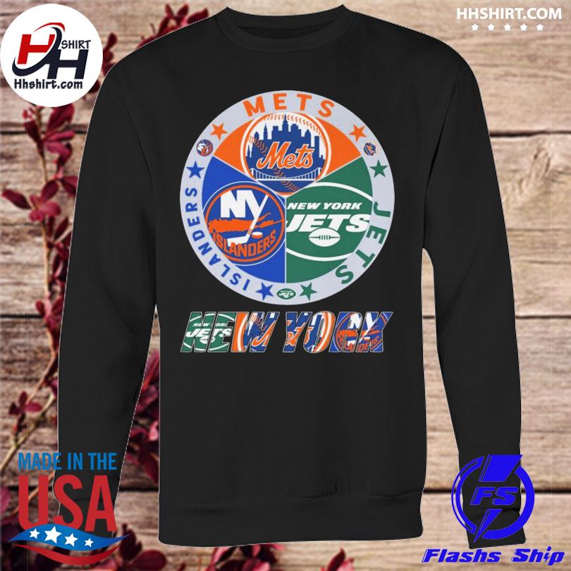 Official New york islanders new york mets new york jets logo T