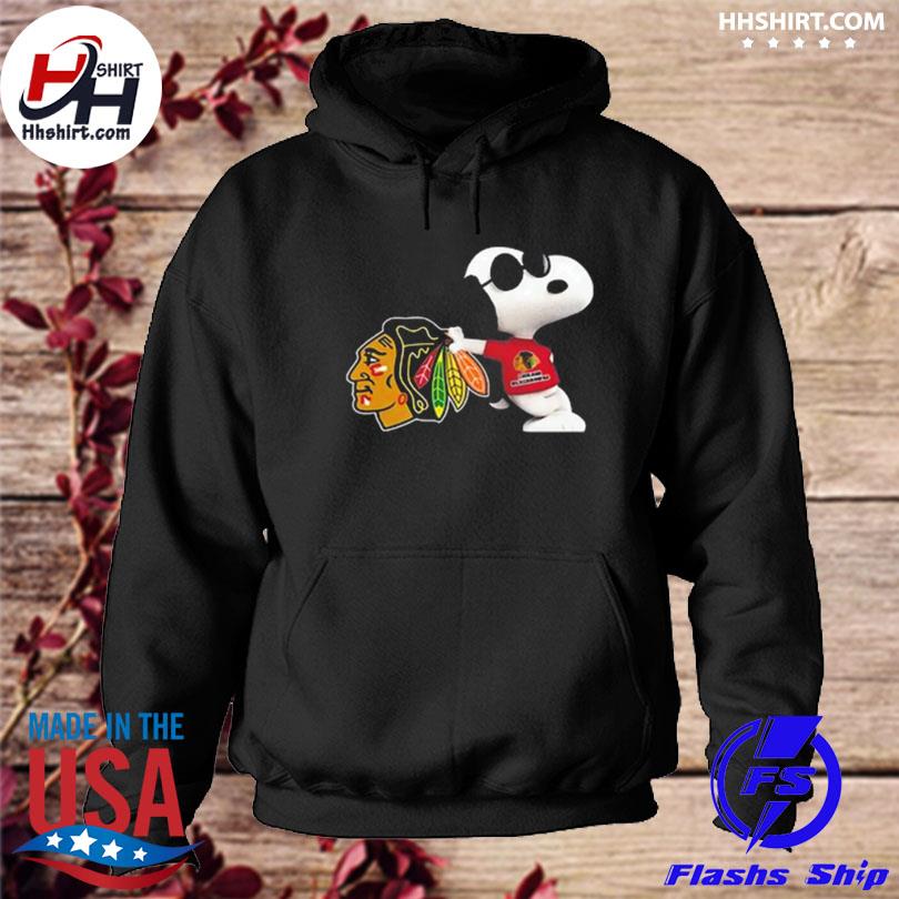 Nhl chicago blackhawks snoopy sun glasses proud fan shirt tank top size up to 5xl s hoodie