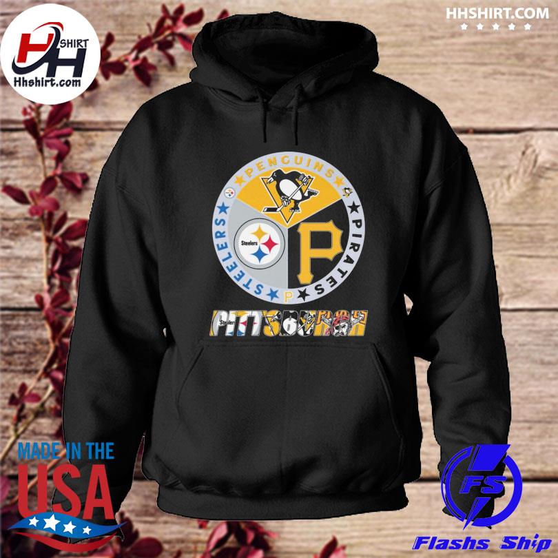 Pittsburgh Sports 2023 Penguins Pirates and Steelers Shirt, hoodie