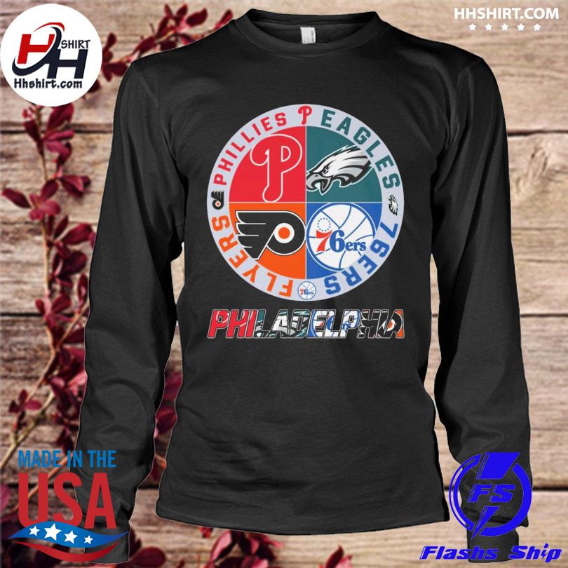 Philadelphia Sports Teams Kids T-Shirt: Phillies Eagles 76ers