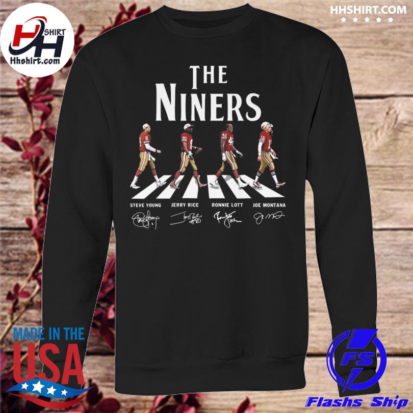 The Niners San Francisco 49ers Abbey Road Signatures 2023 T-shirt,Sweater,  Hoodie, And Long Sleeved, Ladies, Tank Top