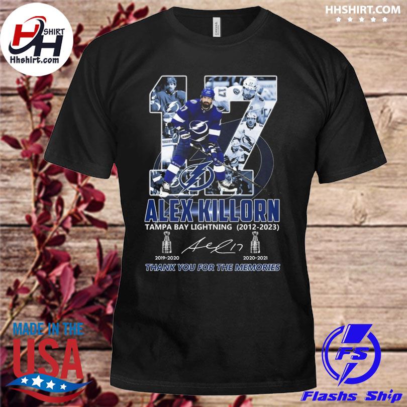 Alex killorn tampa bay lightning 2012 2023 thank you for the memories  signatures shirt