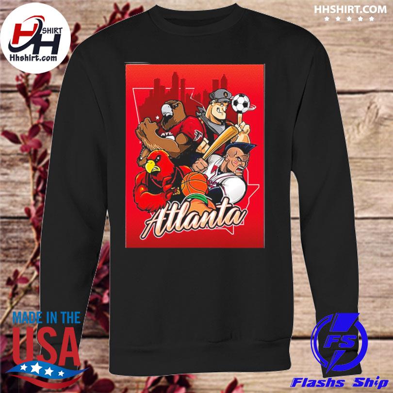 Official Logo Atlanta Braves Atlanta Falcons Atlanta Hawks Atlanta United  Fc Logo 2023 shirt, hoodie, sweater, long sleeve and tank top