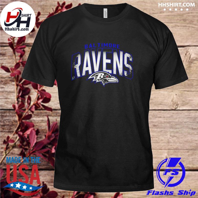 Official baltimore Ravens Fanatics Branded Smoke Arch Black Shirt