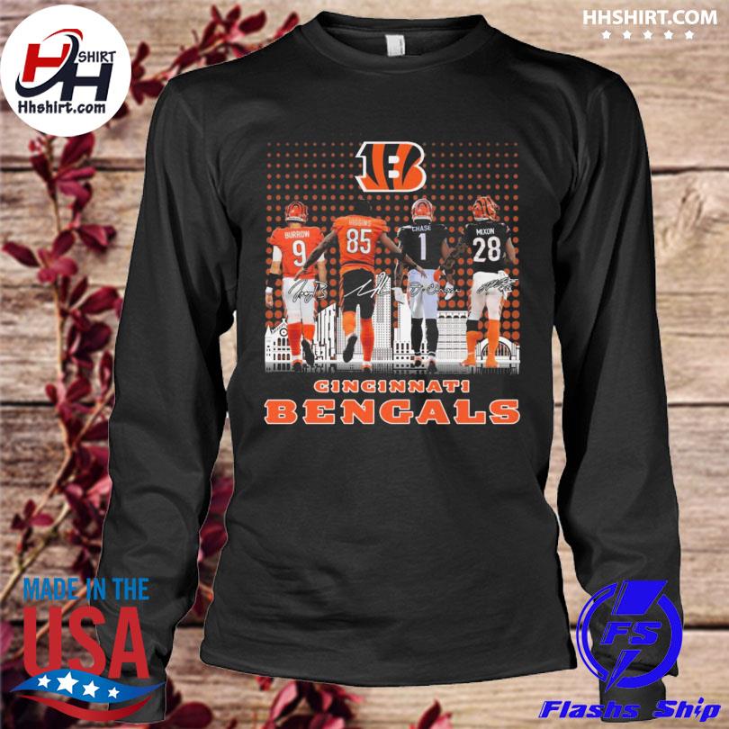 Cincinnati Bengals football skyline signatures shirt, hoodie, longsleeve tee,  sweater