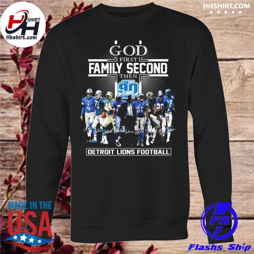 Detroit Lions 90 Seasons Signatures Shirt, hoodie, sweater, long sleeve and  tank top