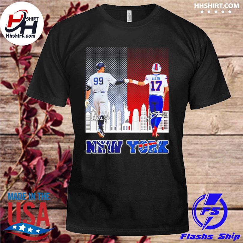 Aaron Judge and Josh Allen New York City signatures shirt, hoodie