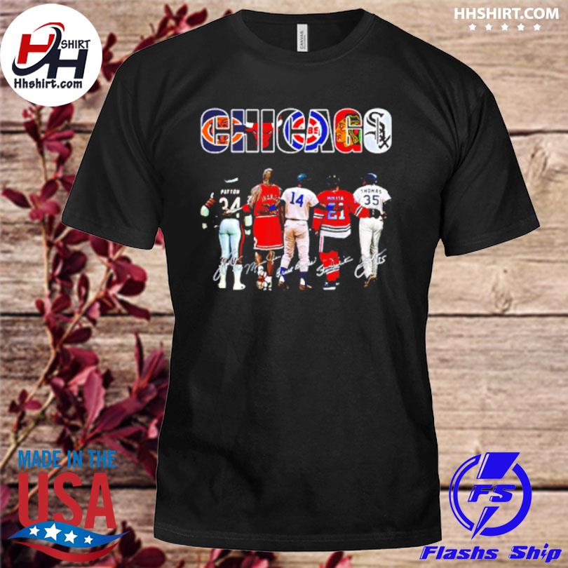 Official chicago Bear Cubs White Sox Blackhawks Bulls Legends Team T Shirt,  hoodie, sweater, long sleeve and tank top