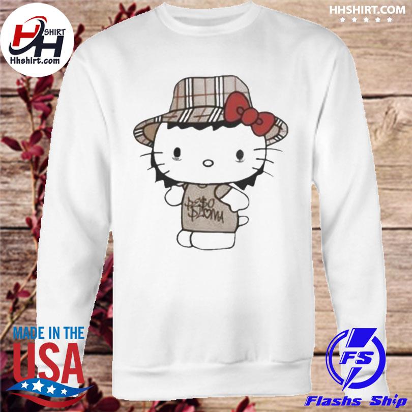 Official cartoon Peso Pluma Hello Kitty Shirt, hoodie, sweater