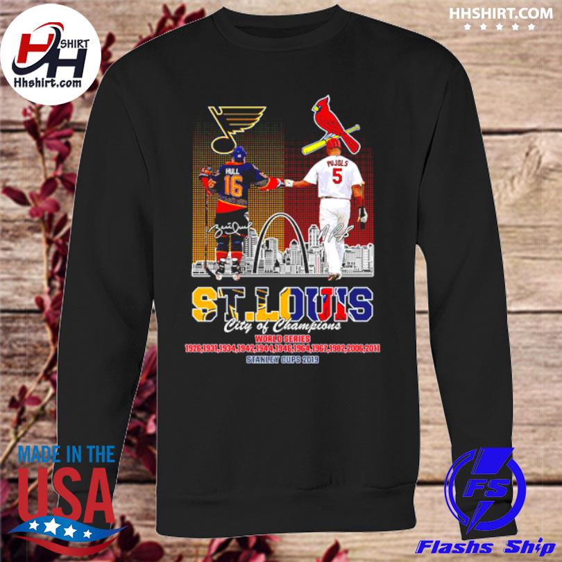 ST Louis City Of Champions Cardinals And Blues shirt, hoodie