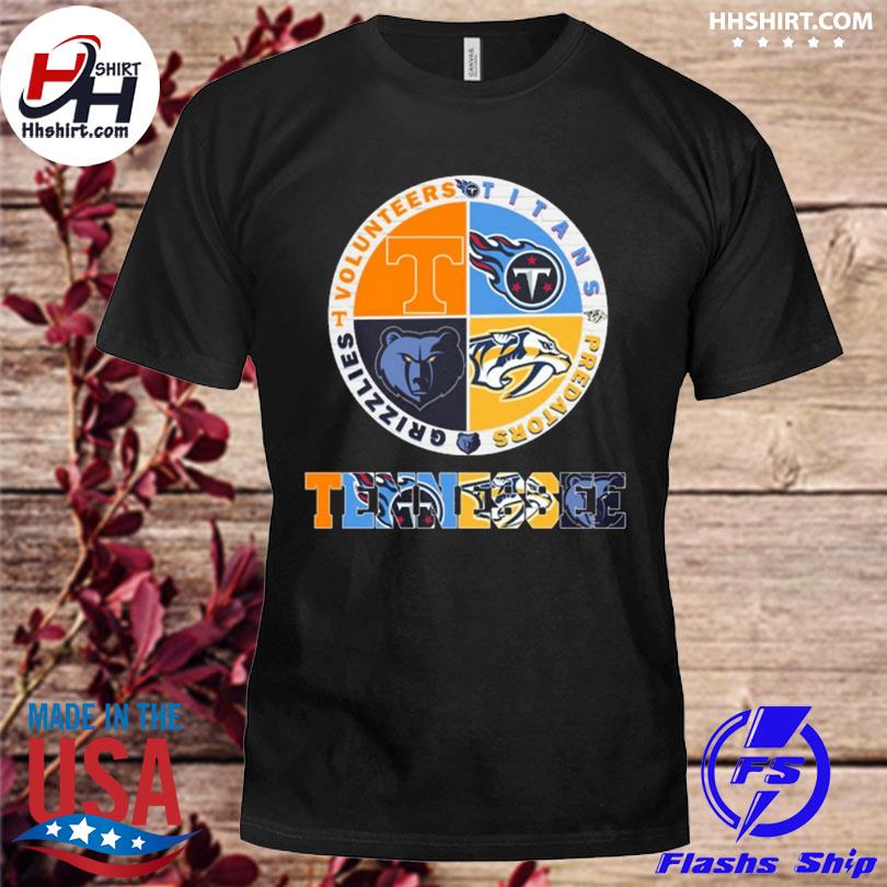 Nashville predators tennessee titans memphis grizzlies 2023 shirt, hoodie,  sweater, long sleeve and tank top