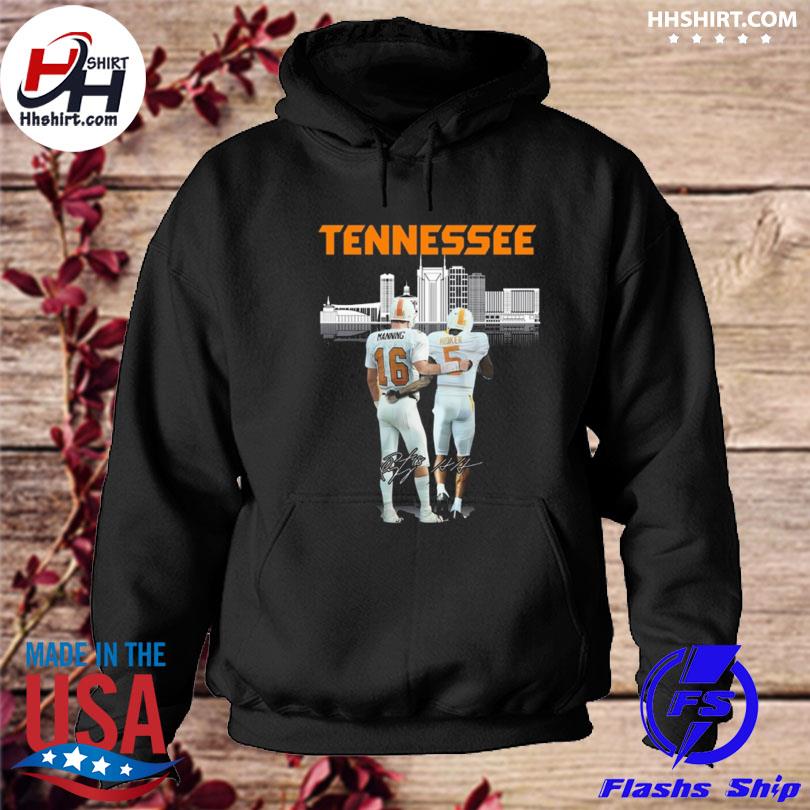 Tennessee Volunteers Skyline Peyton Manning And Hendon Hooker Signatures  shirt, hoodie, sweater, long sleeve and tank top