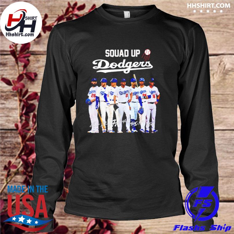 Squadd Up Los Angeles Dodgers 2023 Signatures Shirt