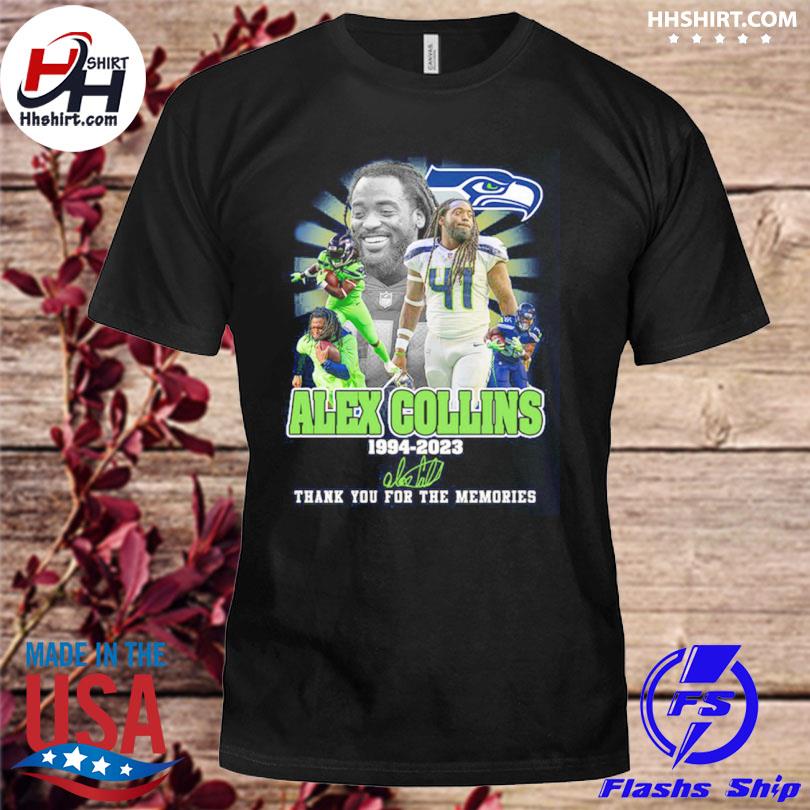 Alex Collins 1994 2023 Memories Seatle Seahawks NFL Shirt, hoodie, sweater,  long sleeve and tank top