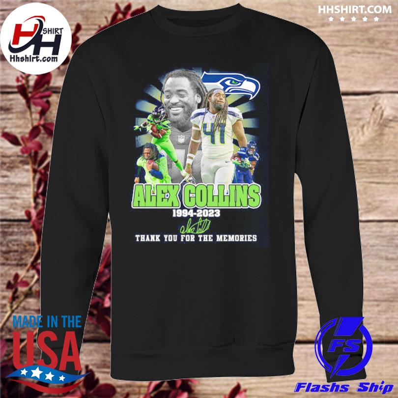 Alex Collins 1994 2023 Memories Seattle Seahawks NFL Shirt, hoodie,  sweater, long sleeve and tank top