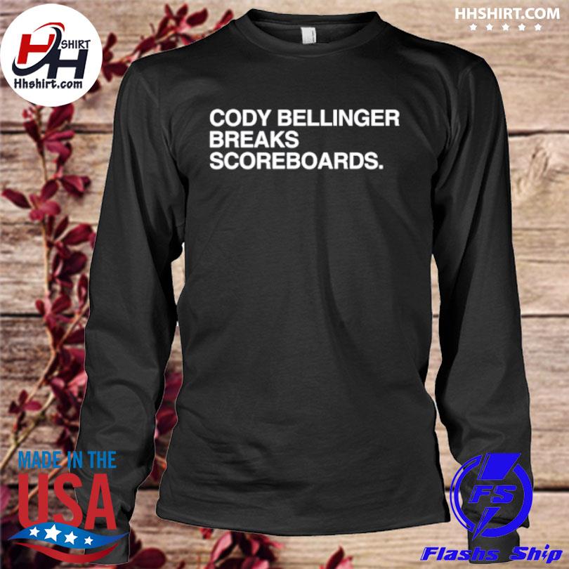 Cody bellinger breaks scoreboards shirt, hoodie, sweater, long sleeve and  tank top