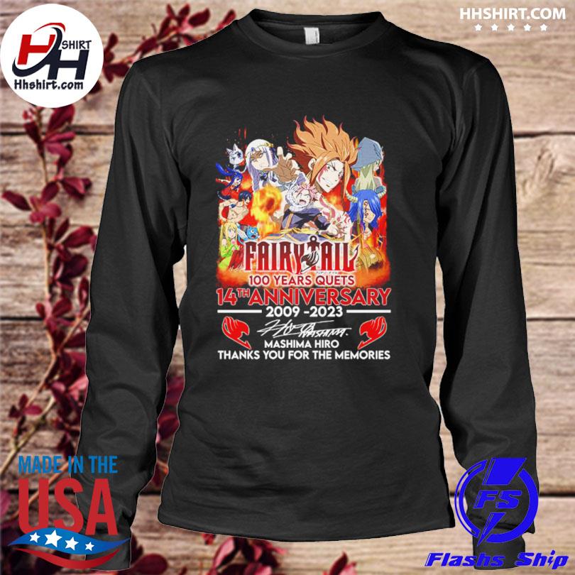 Fairytail 100 Years Quets 14th Anniversary 2009 2023 Memories T Shirt -  Growkoc