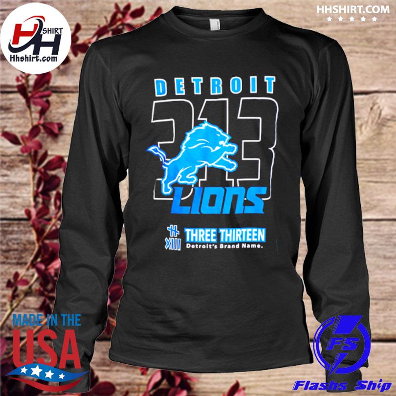 2023 Detroit Lions Three Thirteen Area Code T-shirt,Sweater, Hoodie, And  Long Sleeved, Ladies, Tank Top