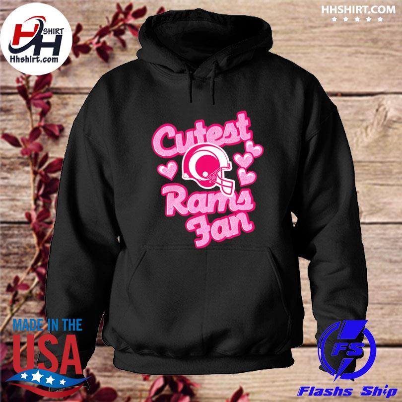 Girls Infant Pink Los Angeles Rams Cutest Fan T-Shirt