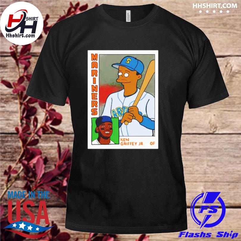 Homer at the Bat - Ken Griffey Jr. Simpsons Parody Baseball Card Tee -  Simpsons - T-Shirt