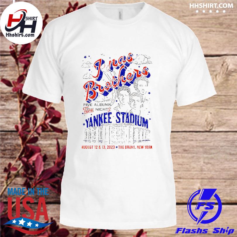 Jonas Brothers Five Albums Two Nights Yankee Stadium August 12 & 13 2023  The Bronx New York Fan Gifts Classic T-Shirt - Honateez