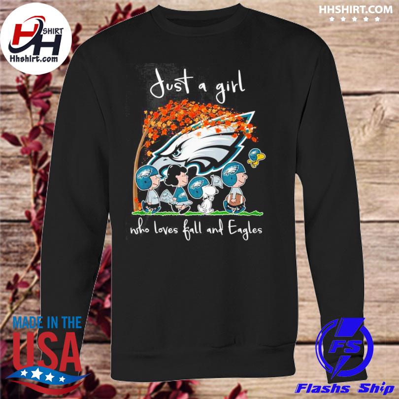 Just A Girl Who Loves Fall And Philadelphia Eagles Unisex T-Shirt