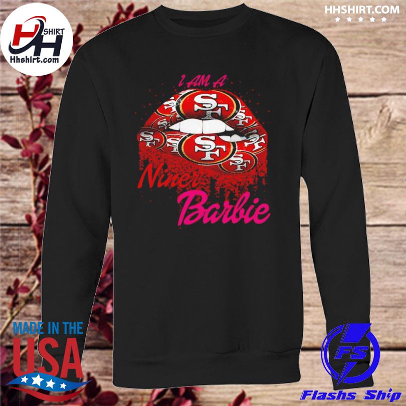 Lips San Francisco 49Ers Barbie 2023 Shirt - Peanutstee