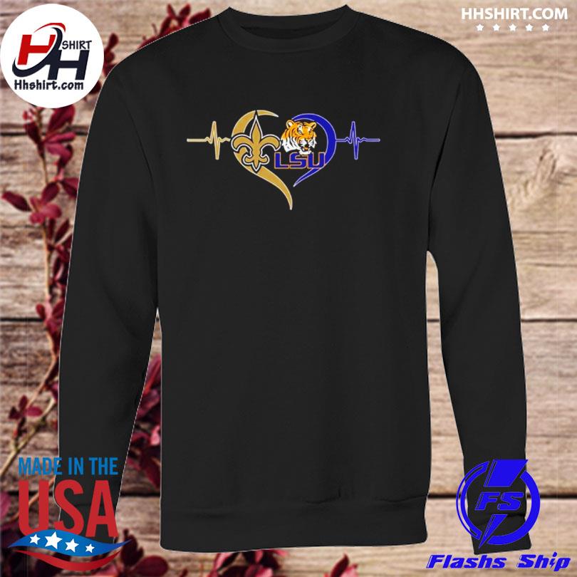 lsu and saints shirt