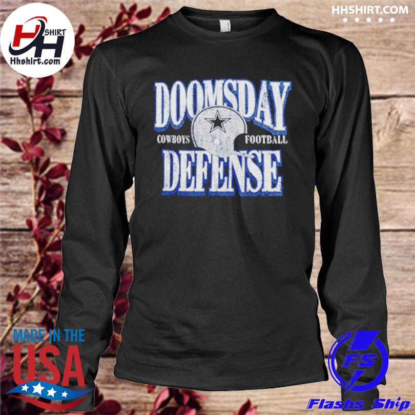 Men's Majestic Heathered Royal Dallas Cowboys Hometown Collection Doomsday  Defense T-Shirt