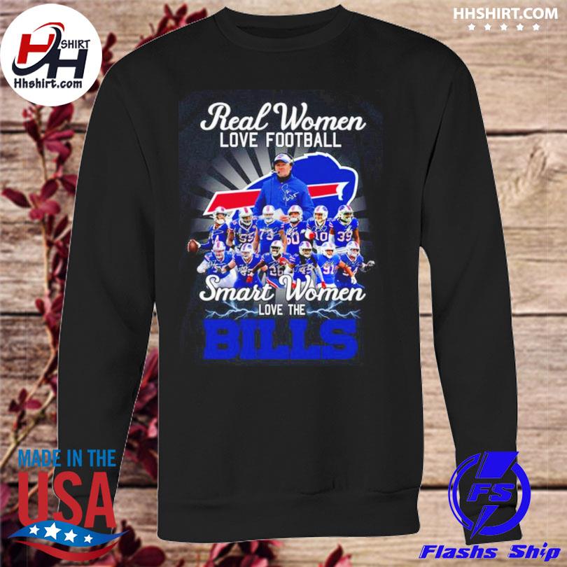 NEW 2023 Real Women Love Football Smart Women Love The Buffalo Bills Unisex  T-Shirt