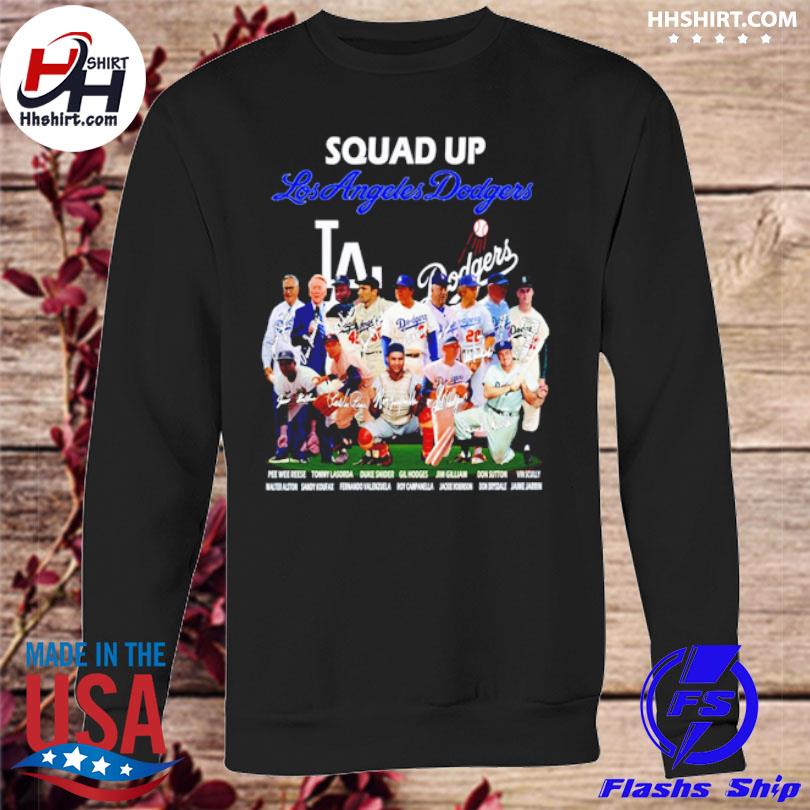 Squadd Up Los Angeles Dodgers 2023 Signatures Shirt