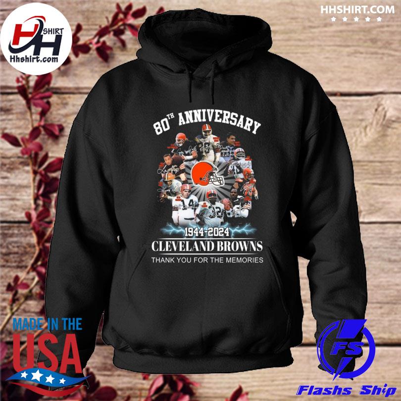 80th anniversary 1944 2024 cleveland browns thank you for the